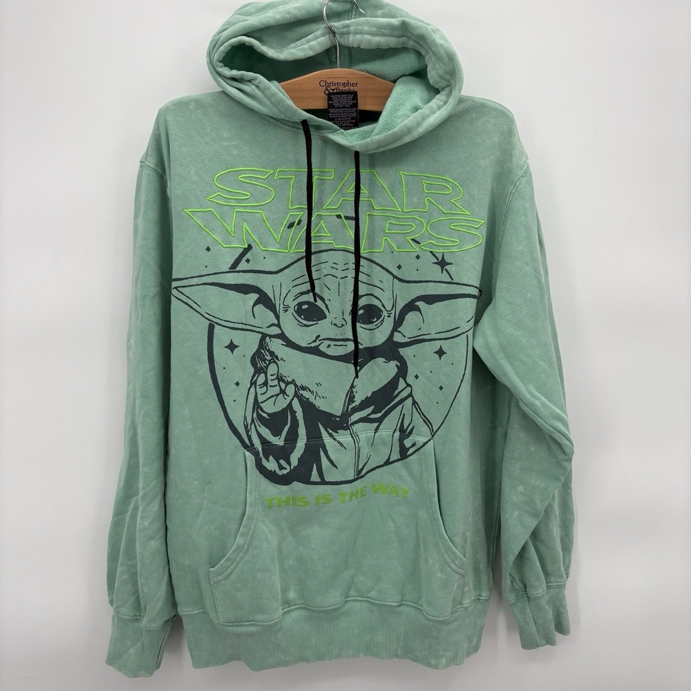 Star Wars‎ Grogu This Is The Way Hoodie Size Medium Unisex Embroidered